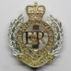 Royal Engineers Anodised (Staybrite) Cap Badge - Queen's Crown