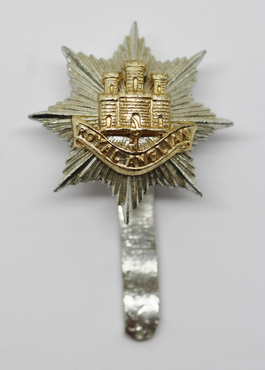 Royal Anglian Regiment Anodised (Staybrite) Cap Badge