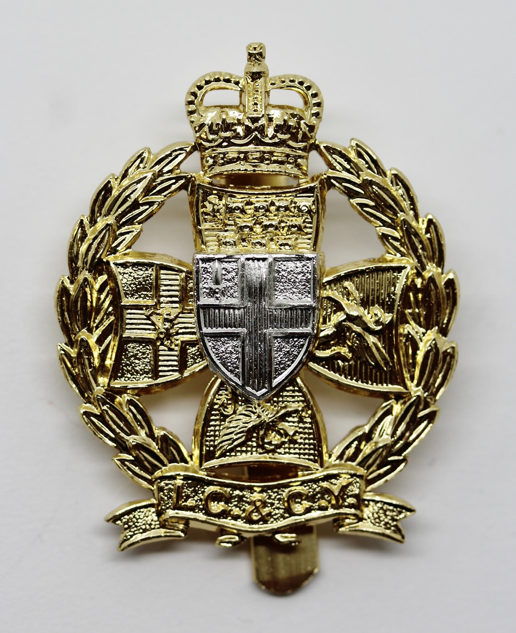 Inns of Court & City Yeomanry Anodised (Staybrite) Cap Badge