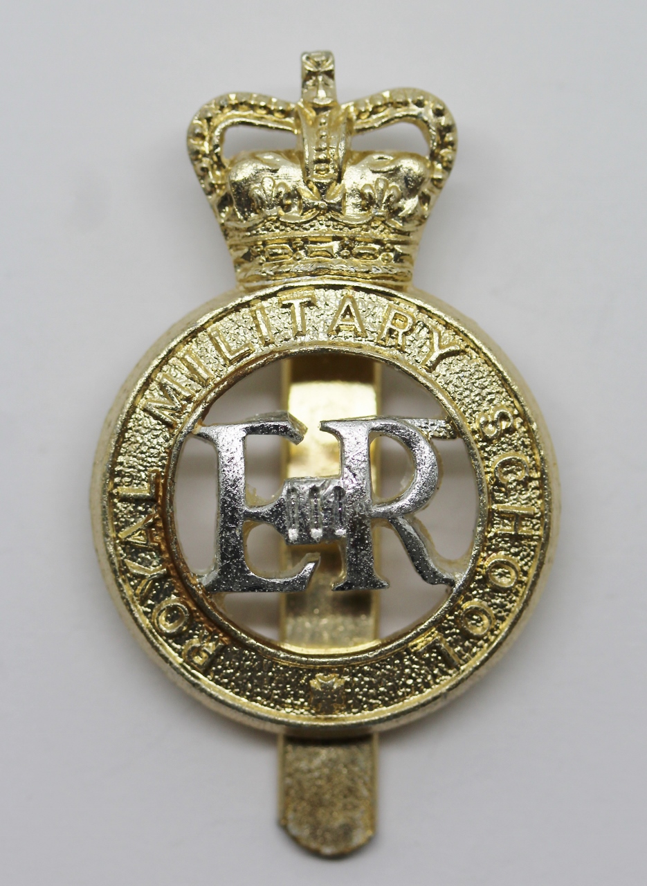 Royal Military School Anodised (Staybrite) Cap Badge