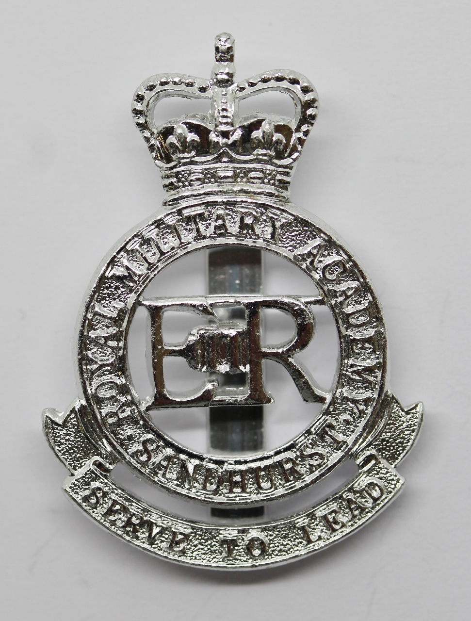Royal Military Academy Sandhurst Anodised (Staybrite) Cap Badge