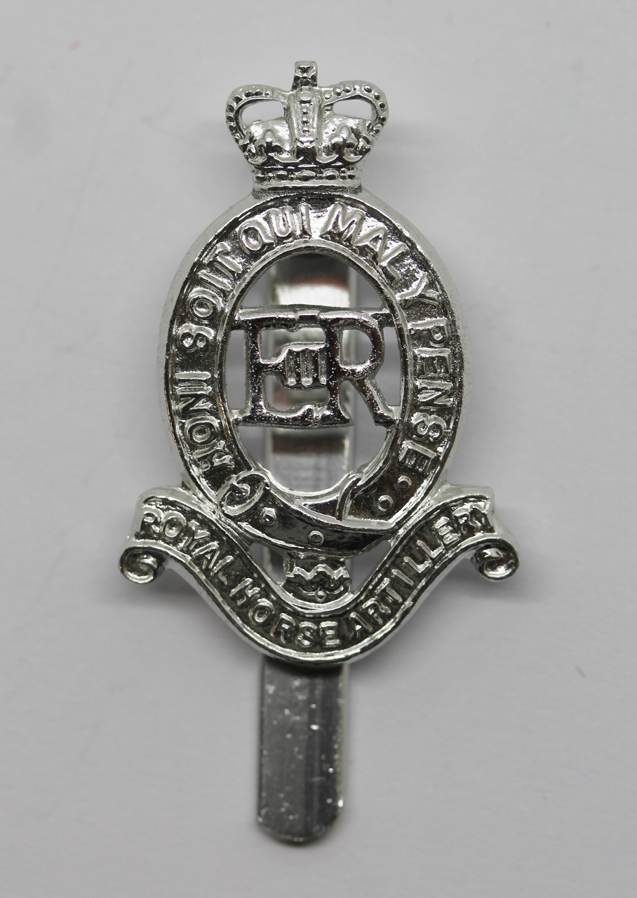 Royal Horse Artillery Anodised (Staybrite) Cap Badge