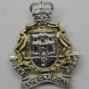 Gibraltar Regiment Anodised (Staybrite) Cap Badge - Queen's Crown