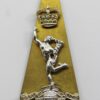Royal Corps of Signals Anodised (Staybrite) Cap Badge - Queen's Crown