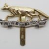 Queen's Own Yeomanry Anodised (Staybrite) Cap Badge
