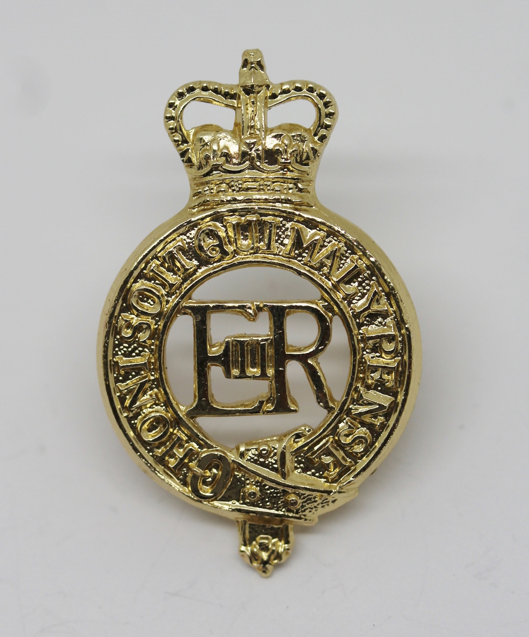 ERII Household Cavalry Anodised (Staybrite) Cap Badge
