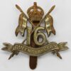 Scarce Edwardian 16th Queen's Lancers Cap Badge - King's Crown (no 'The' in scroll). (c.1902-1905)