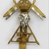 27th Lancers Cap Badge - King's Crown