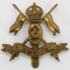 9th Queen's Royal Lancers WW1 Brass Economy Cap Badge