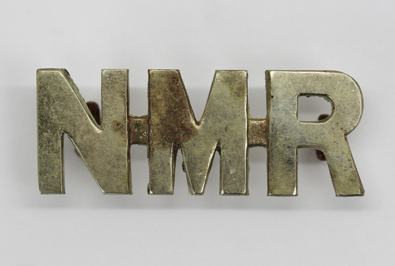 South African Natal Mounted Rifles (N.M.R.) Shoulder Title