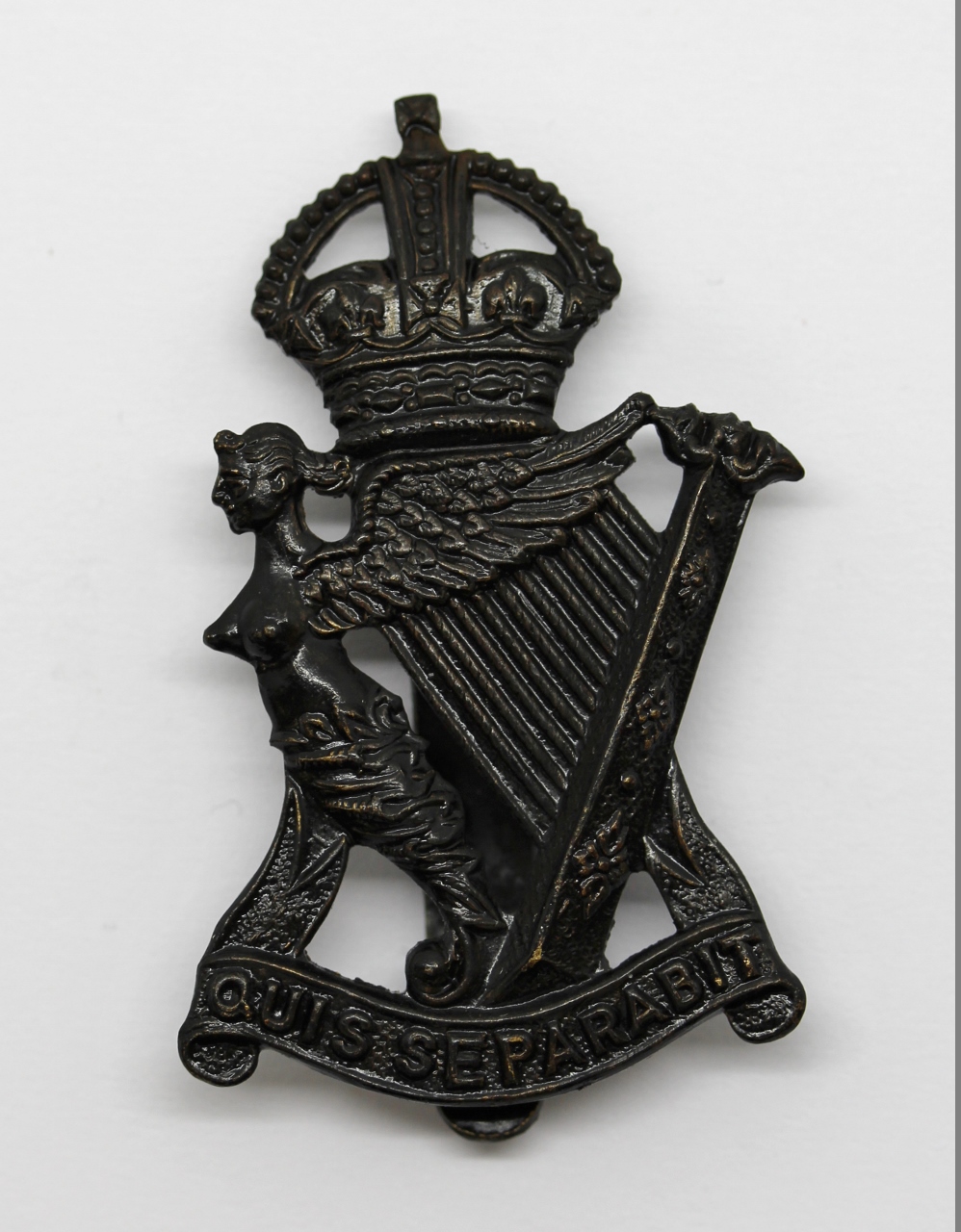 Royal Irish Rifles Cap Badge - King's Crown