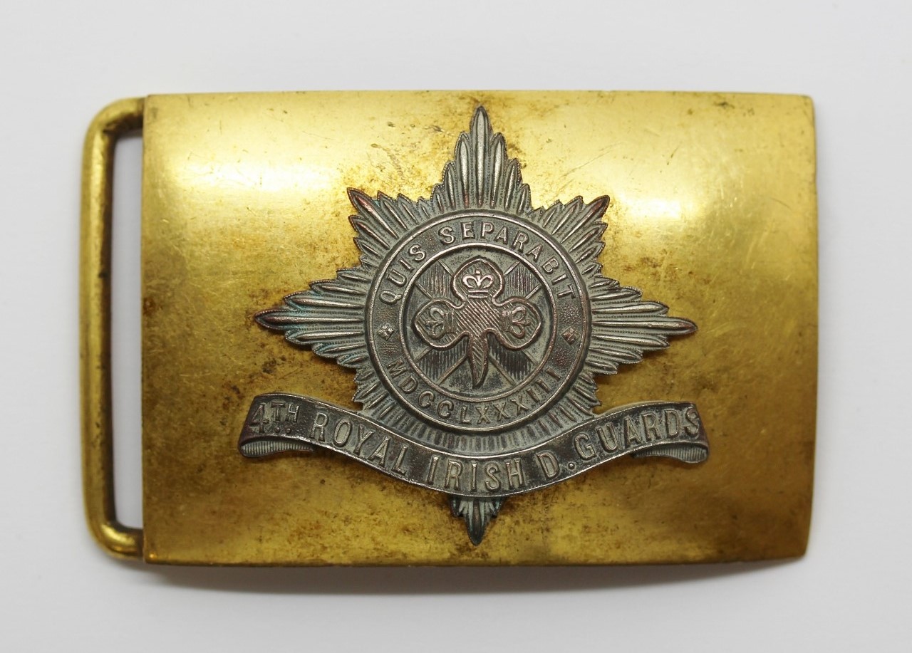 4th Royal Irish Dragoon Guards Officer's Waist Belt Clasp