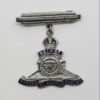 Royal Artillery Enamelled Sweetheart Brooch - King's Crown