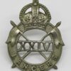 24th Lancers Cap Badge - King's Crown