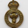 Shropshire Yeomanry Cap Badge - King's Crown