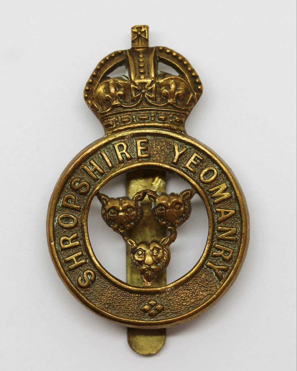 Shropshire Yeomanry Cap Badge - King's Crown