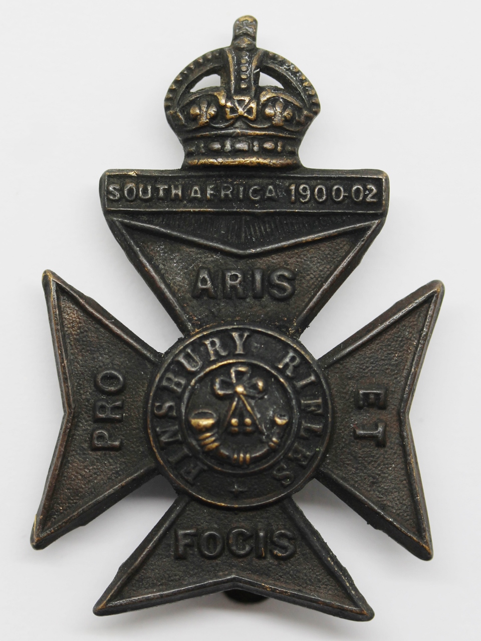 11th County of London Bn. (Finsbury Rifles) London Regiment Cap Badge