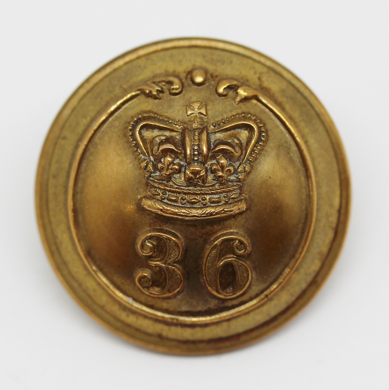 Victorian 36th (Herefordshire) Regiment of Foot Officer's Button (Large)
