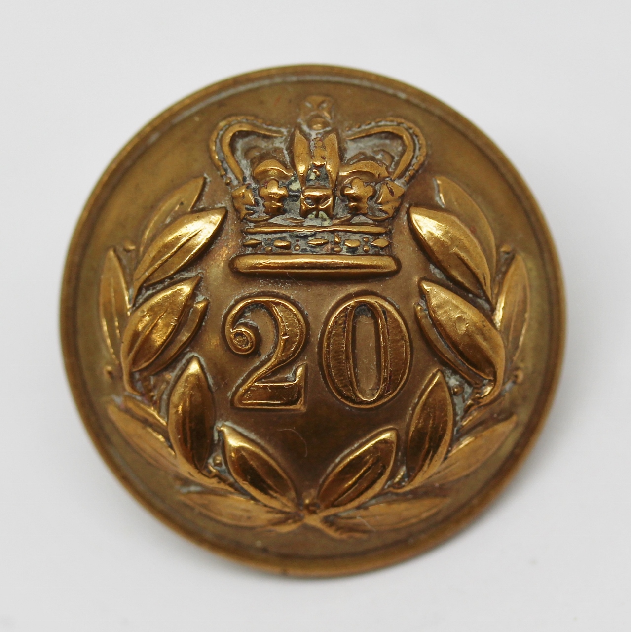 Victorian 20th (East Devonshire) Regiment of Foot Officer's Button (Large)