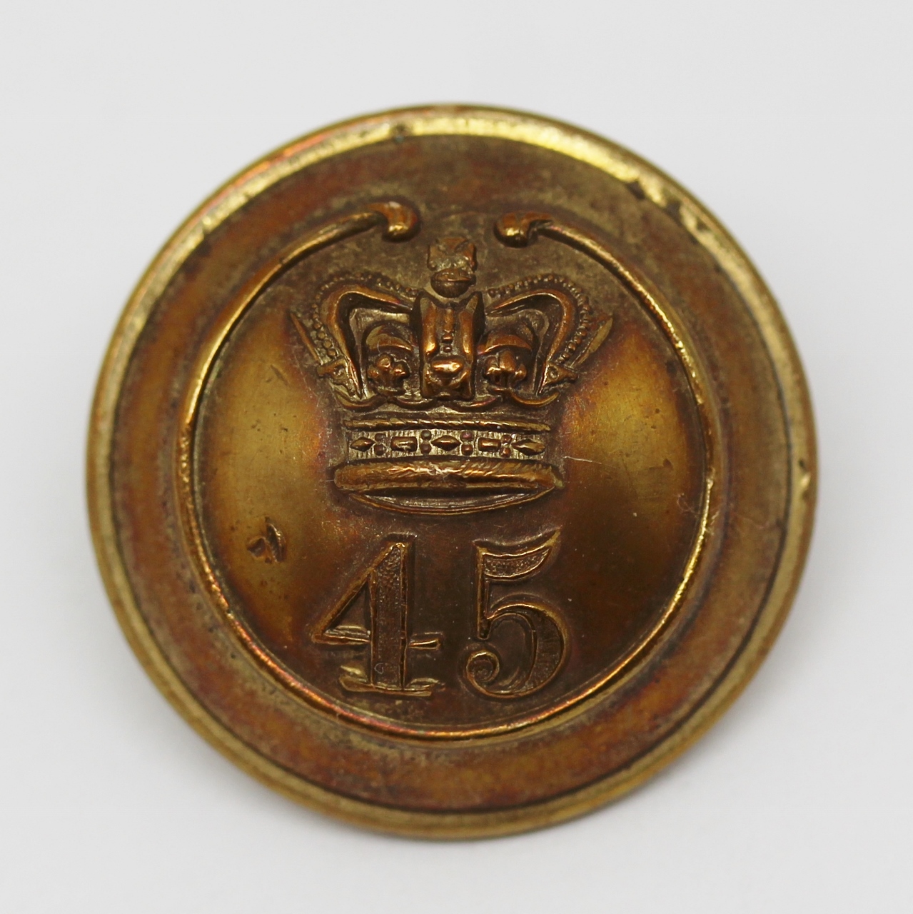 Victorian 45th (Nottinghamshire, Sherwood Foresters) Regiment of Foot Officer's Button (Large)