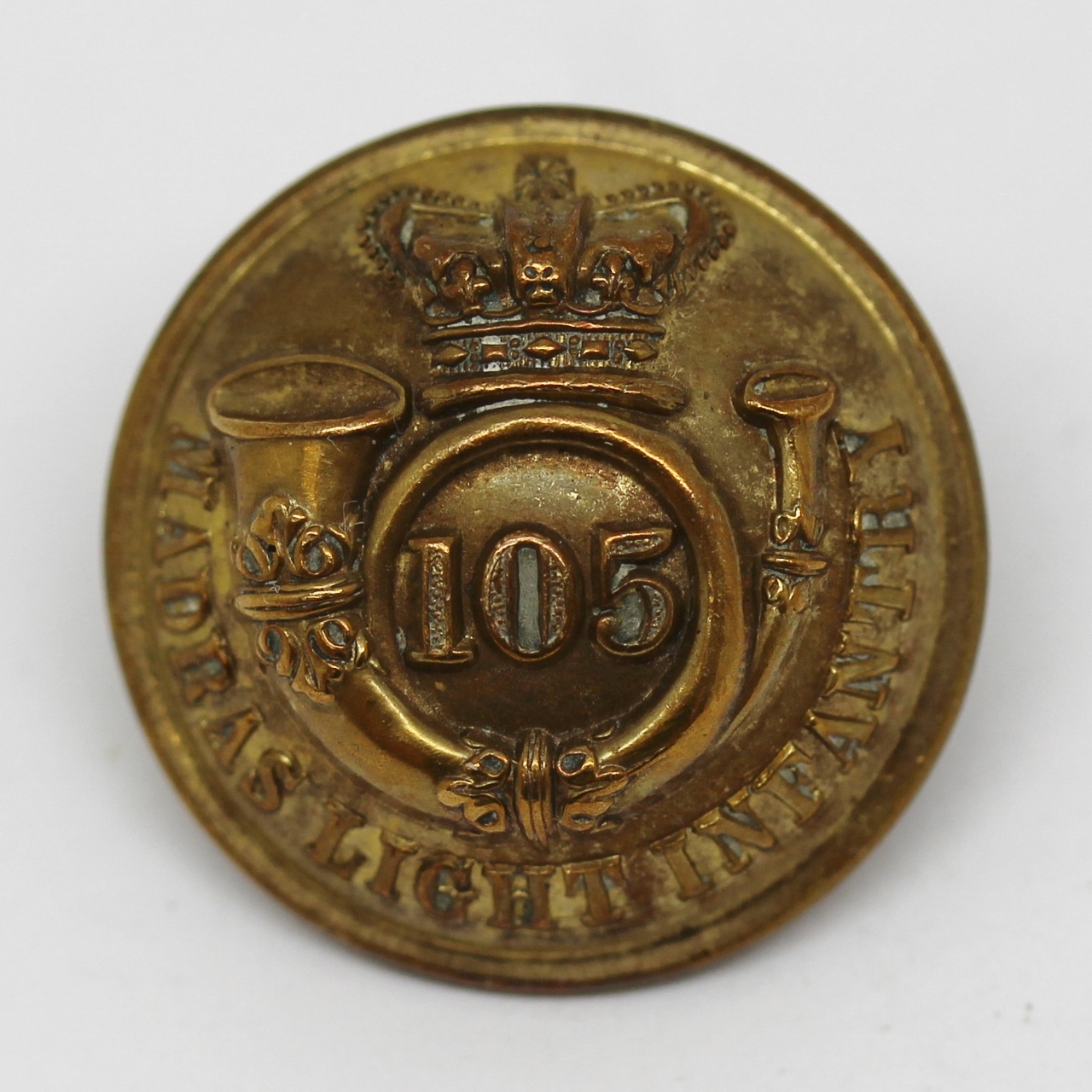 Victorian 105th (Madras Light Infantry) Regiment of Foot Officer's Button (Large)