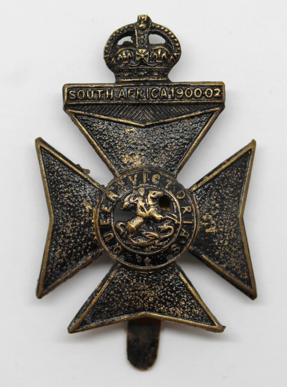 9th County of London Bn. (Queen Victoria's Rifles) London Regiment Cap Badge - King's Crown