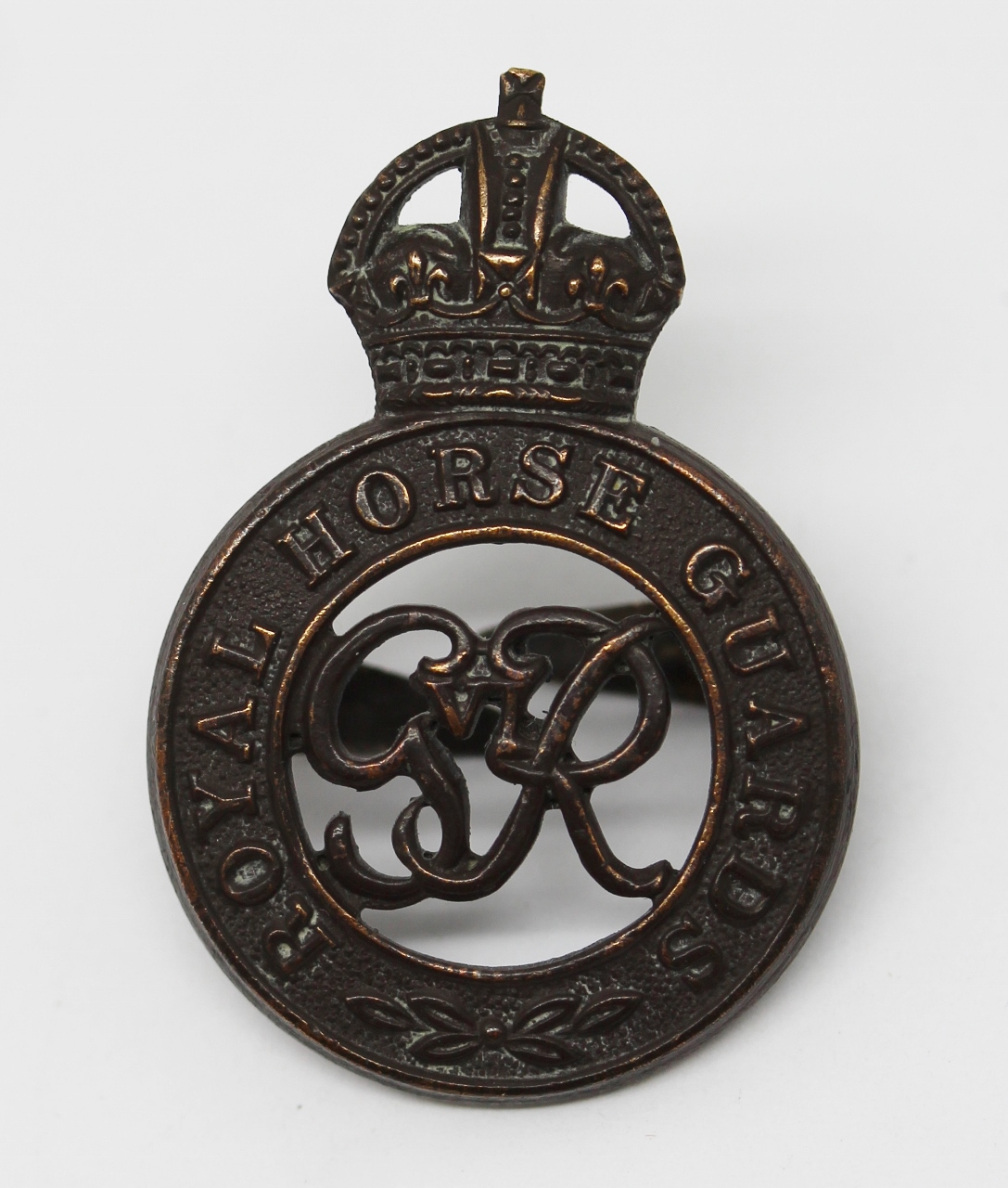 George VI Royal Horse Guards Officer's Service Dress Cap Badge