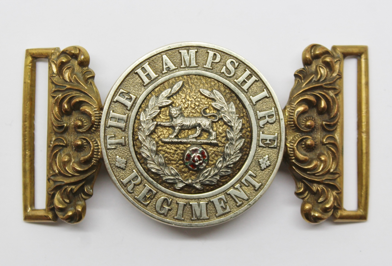 Victorian Hampshire Regiment Officer's Waist Belt Clasp (Post 1881)