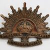 Australian Commonwealth Military Forces Slouch Hat Badge - King's Crown