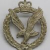 Army Air Corps Officer's Silver Plated Cap Badge - Queen's Crown
