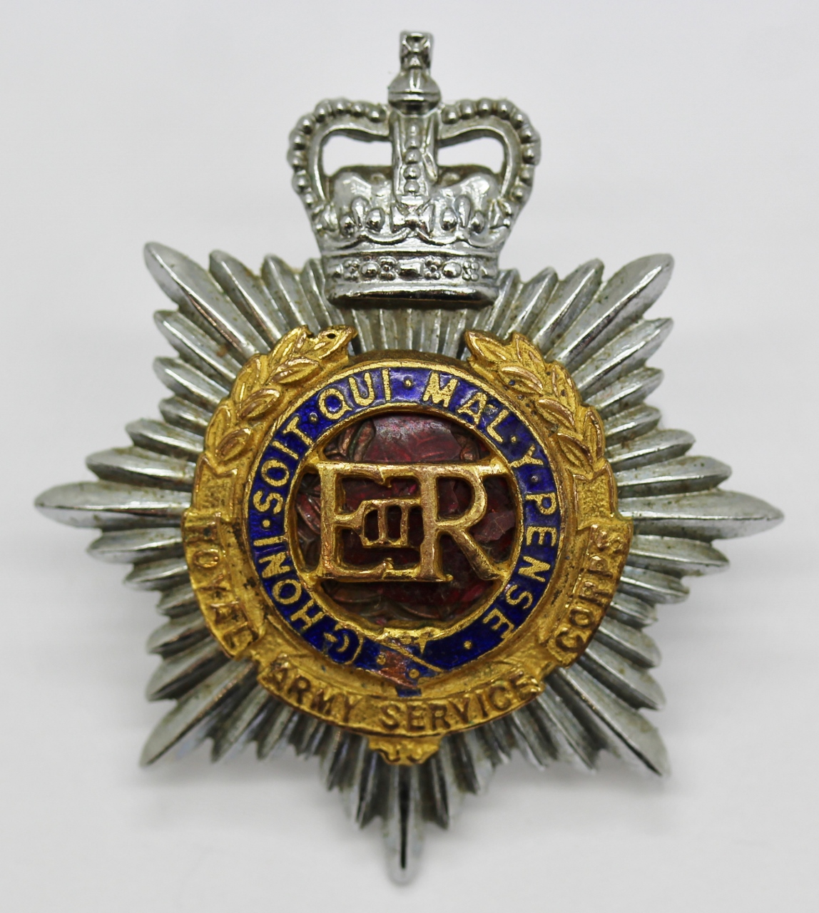 EIIR Royal Army Service Corps (R.A.S.C.) Officer's Dress Cap Badge