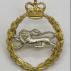 King's Own Royal Border Regiment Officer's Cap Badge - Queen's Crown