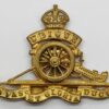 Royal Artillery Officer's Dress Cap Badge - King's Crown