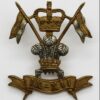 9th/12th Royal Lancers Officer's Cap Badge - Queen's Crown