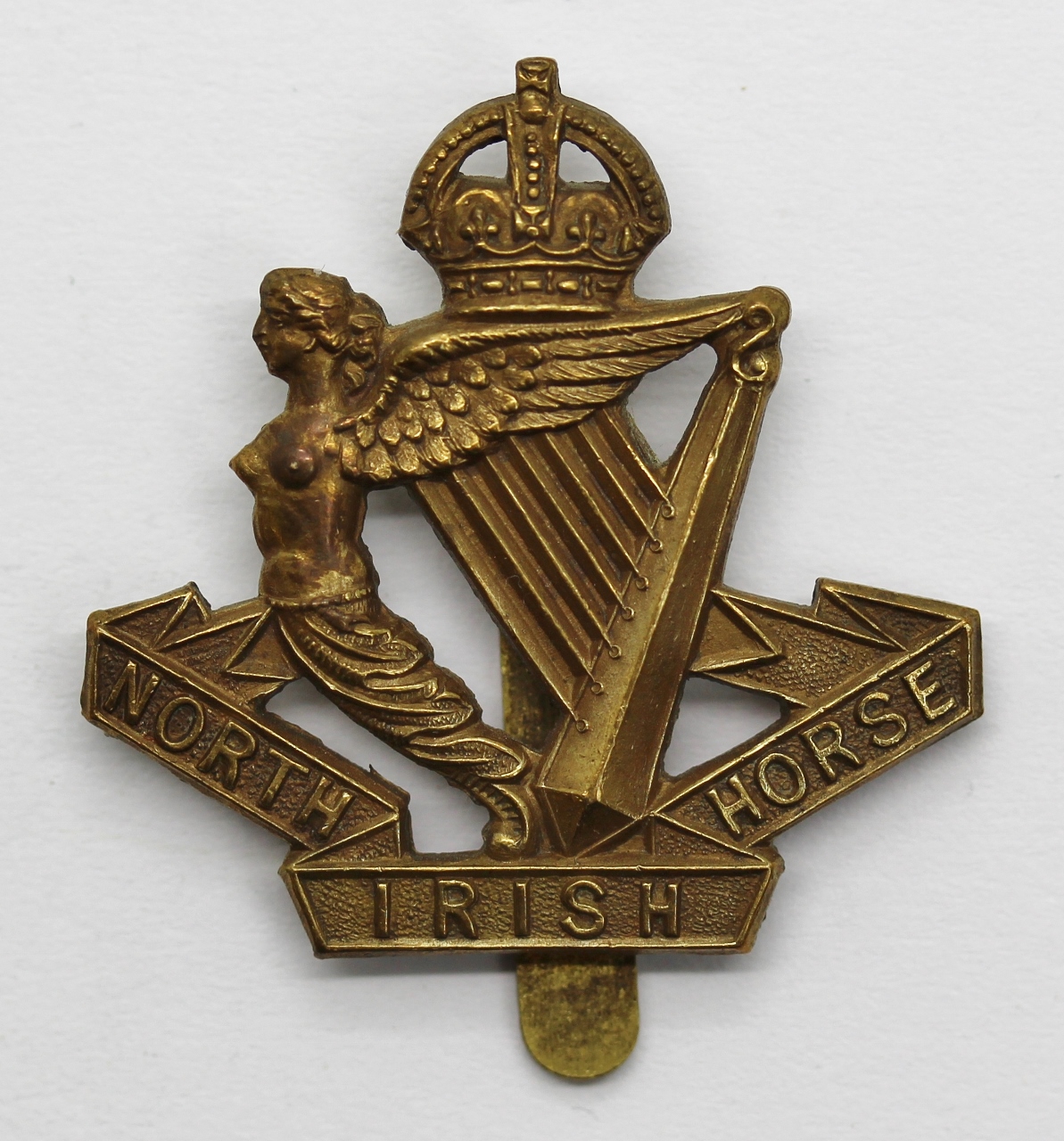 North Irish Horse Beret Badge - King's Crown