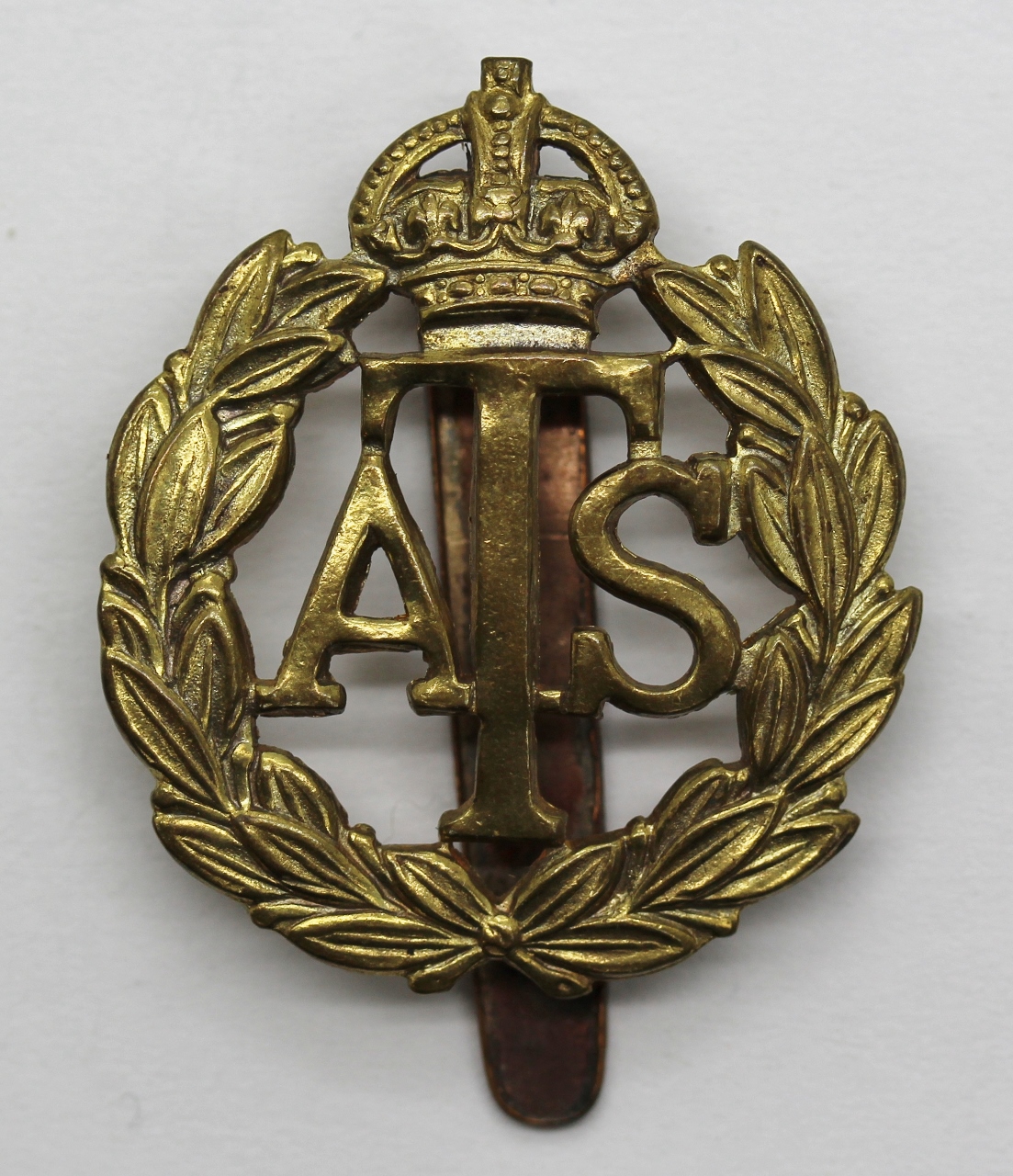 Auxiliary Territorial Service (A.T.S.) Cap Badge - King's Crown