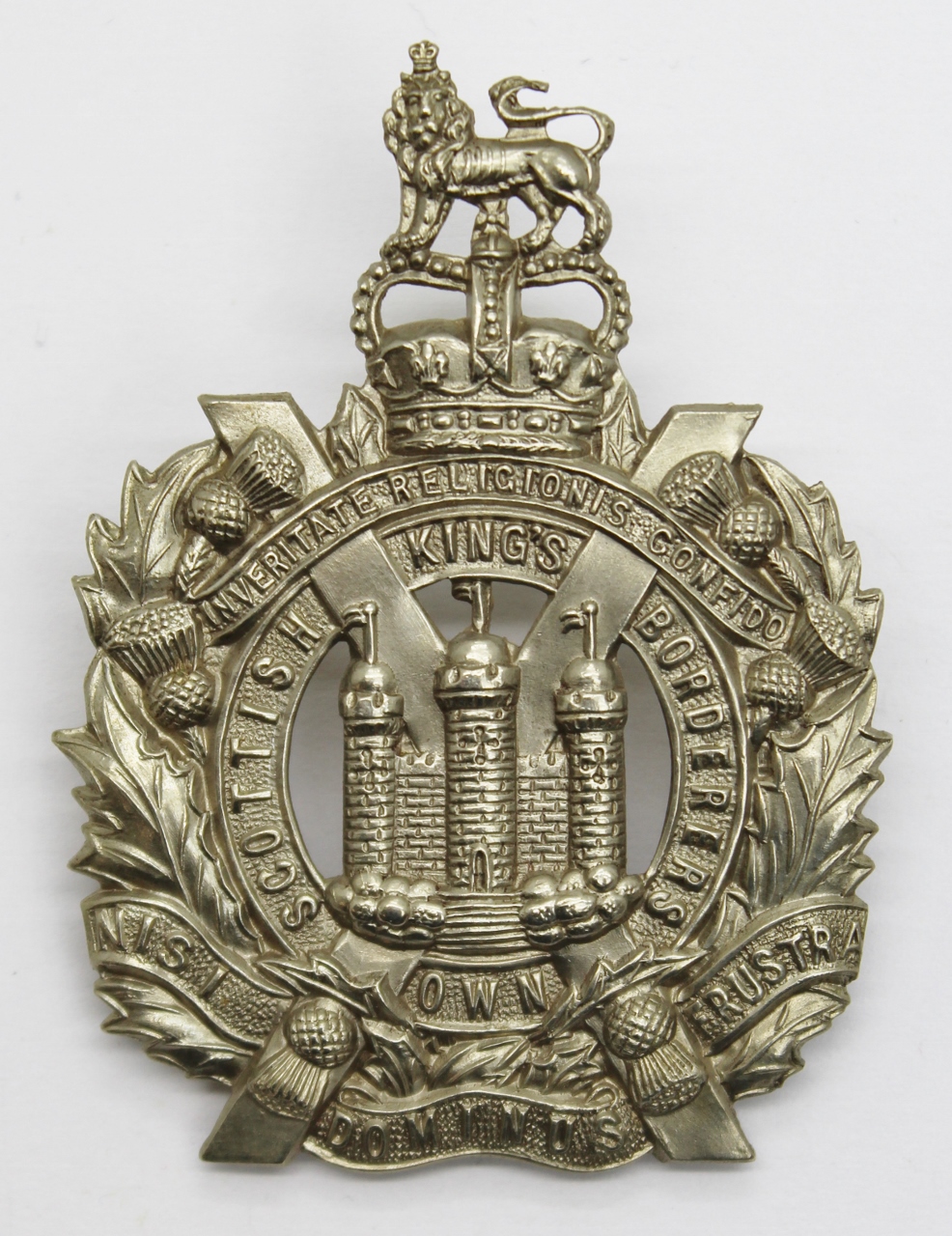 King's Own Scottish Borderers (K.O.S.B.) Cap Badge - Queen's Crown