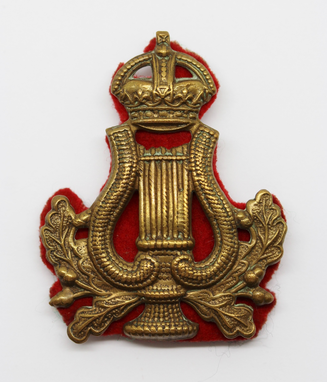 British Army Bandmaster's Musician Arm Badge - King's Crown