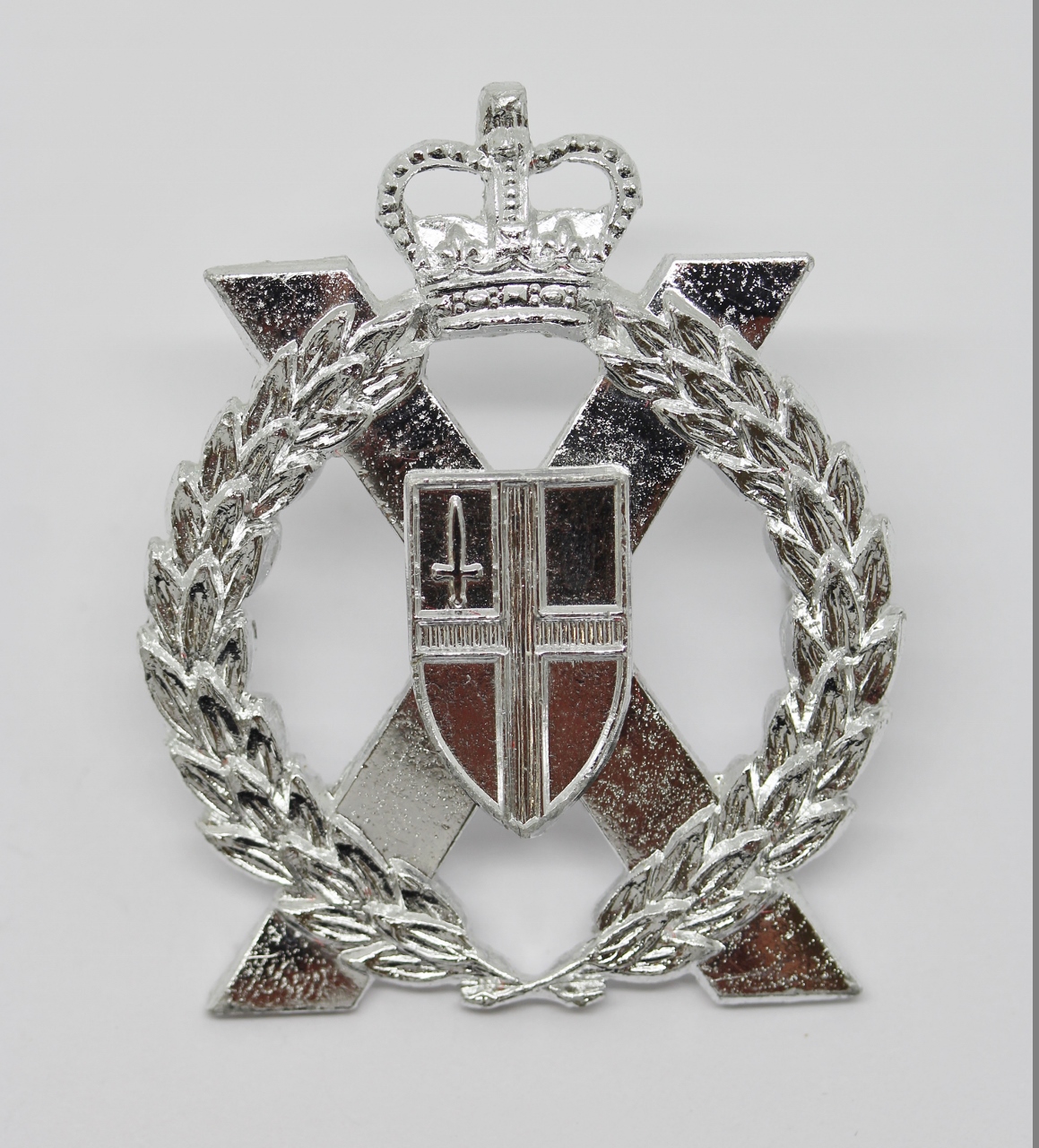 London Yeomanry & Territorials Anodised (Staybrite) Cap Badge