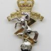 Royal Electrical & Mechanical Engineers Anodised (Staybrite) Cap Badge - Queen's Crown