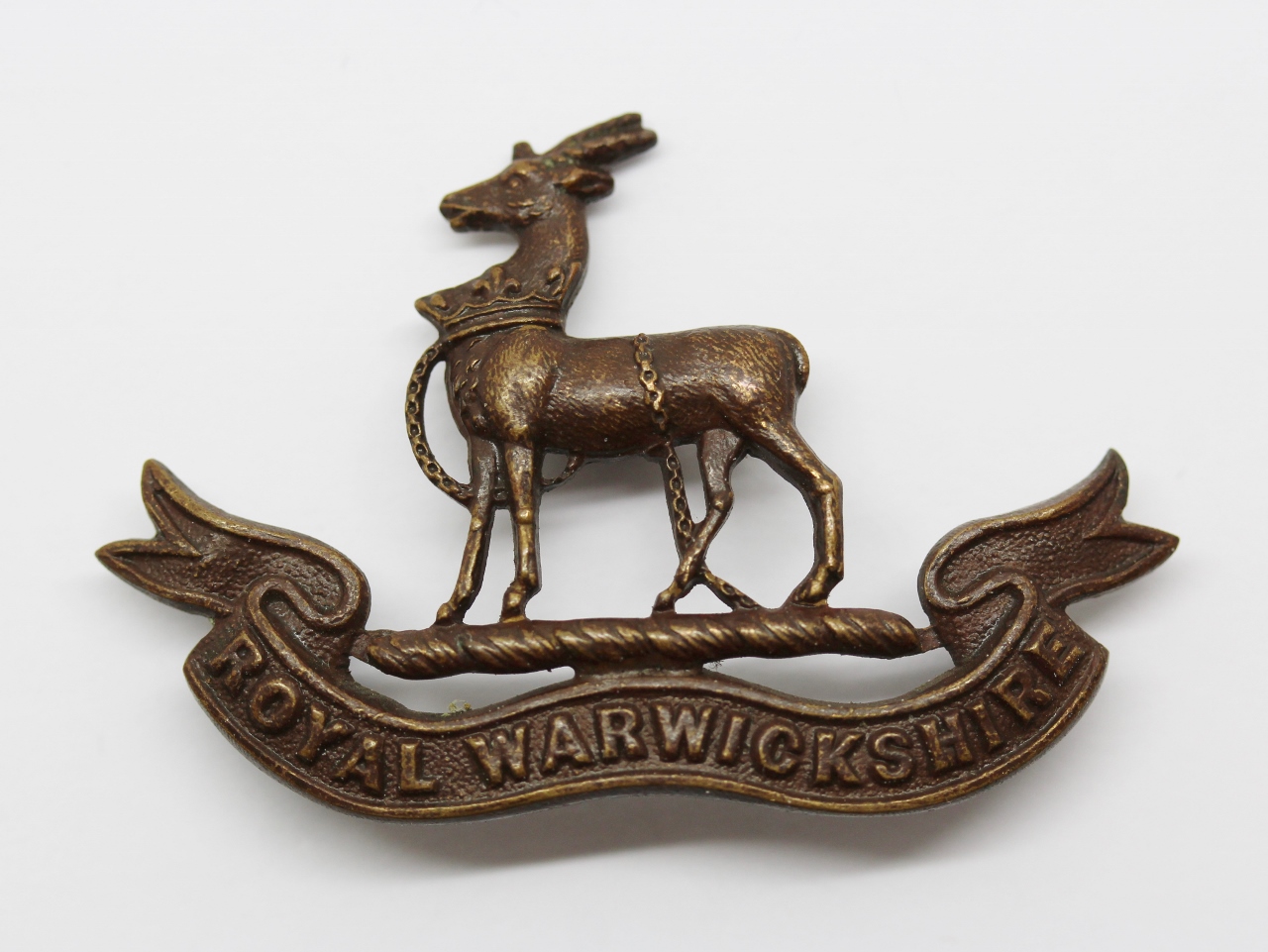 Royal Warwickshire Regiment Officer's Service Dress Collar Badge