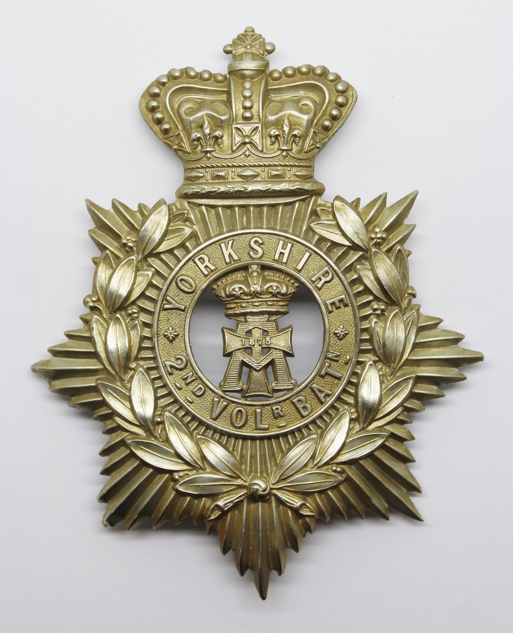 Victorian 2nd Volunteer Battalion, Yorkshire Regiment Helmet Plate
