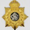 Army Service Corps (A.S.C.) Officer's Helmet Plate - King's Crown