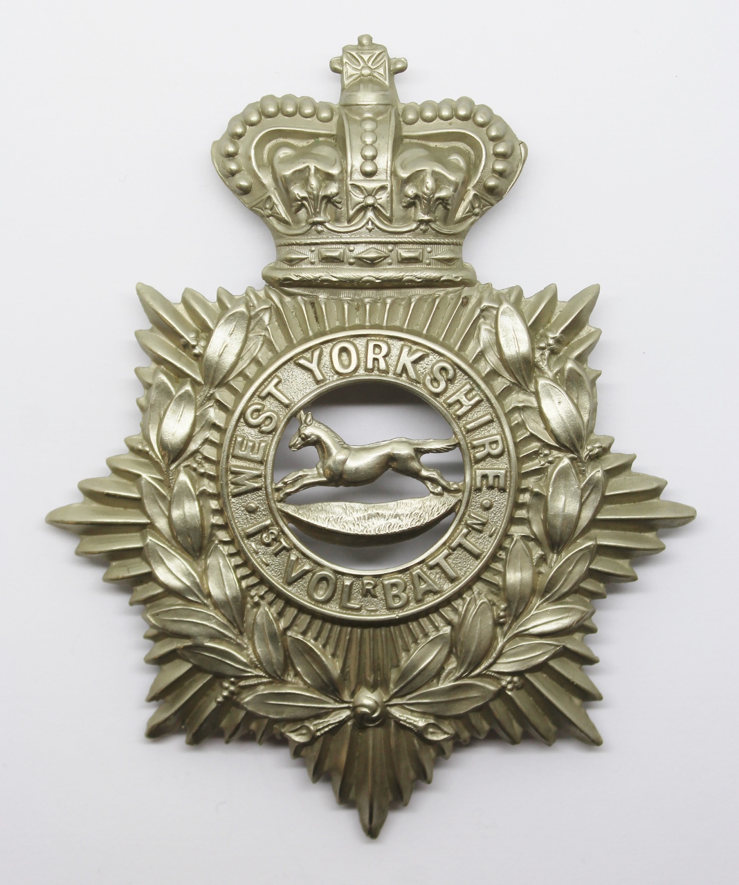 Victorian 1st Volunteer Bn. West Yorkshire Regiment Helmet Plate