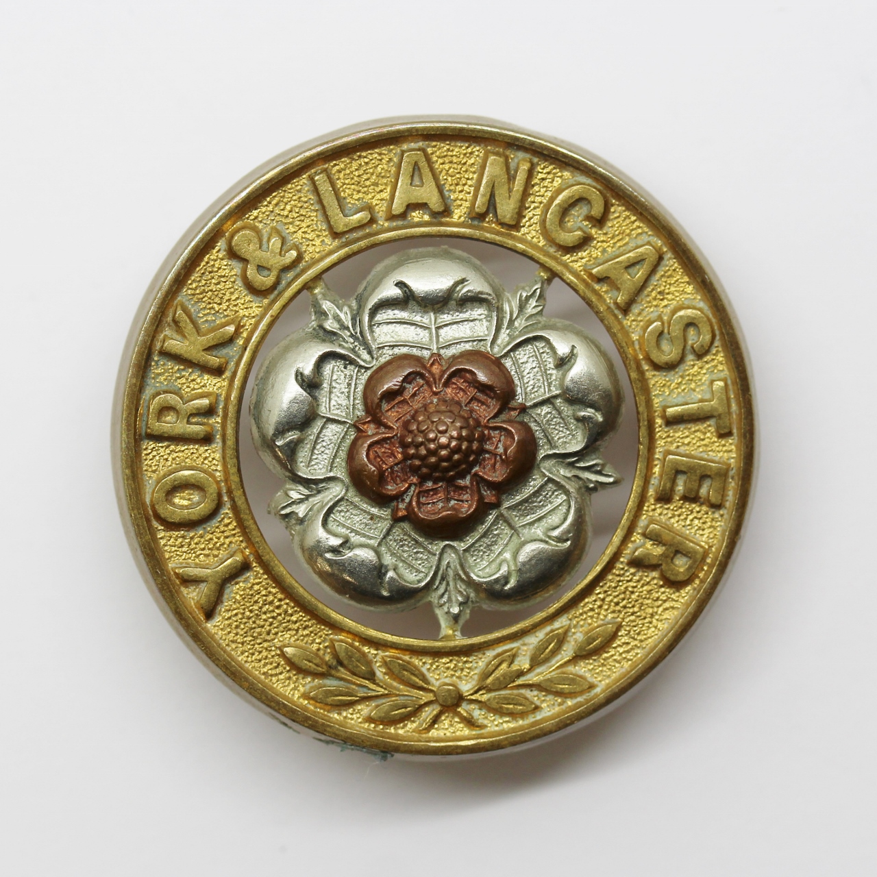York & Lancaster Regiment Helmet Plate Centre
