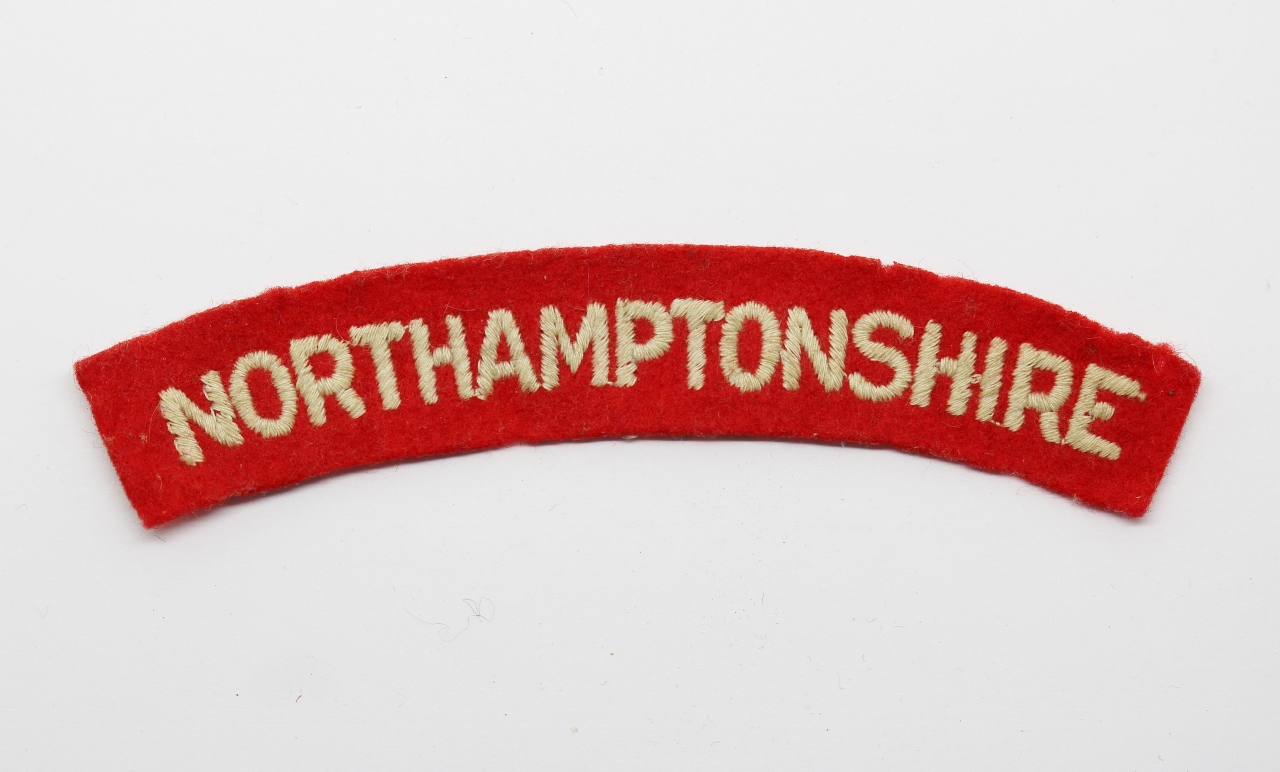 Northamptonshire Regiment (NORTHAMPTONSHIRE) Cloth Shoulder Title
