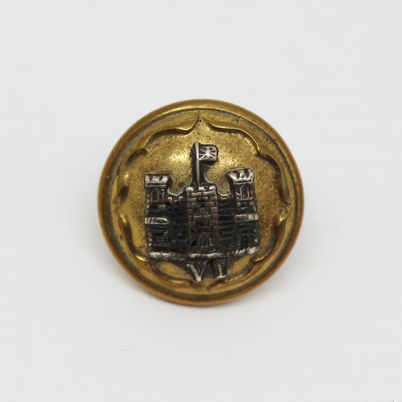 6th Dragoon Guards (Inniskillings) Officer's Button (Small)