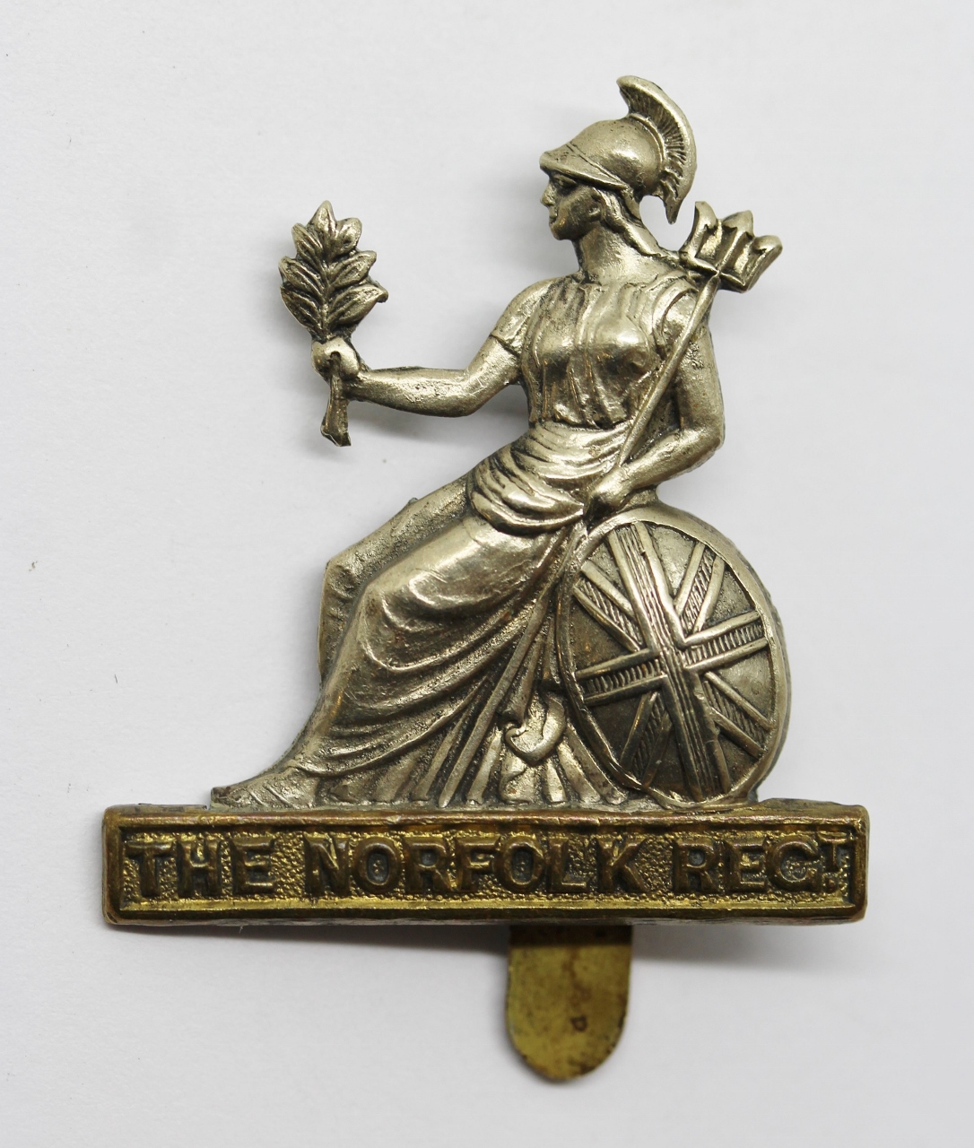 Norfolk Regiment Bi-metal Cap Badge