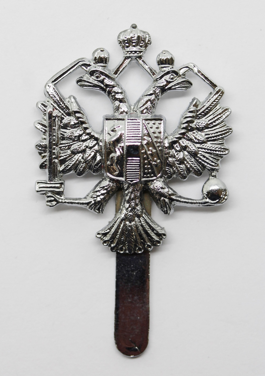 Queen's Dragoon Guards Chrome Cap Badge