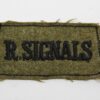 Royal Signals (R. SIGNALS) Cloth Slip On Shoulder Title